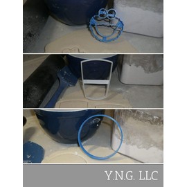 THEME OF COOKIE MONSTER MILK AND COOKIES KIDS CHARACTER SET OF 3 COOKIE CUTTERS MADE IN USA PR1507