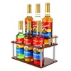 SHILFID Coffee Syrup Organizer Rack,2-Tier Coffee Syrup Stand Holder for