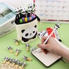 HAOWANWW 21 Pcs Panda Standing Pencil Case Set 8 Pcs