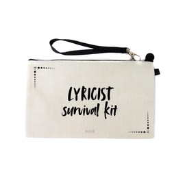 Gifts or Presents for Lyricists, Lyricist Survival Kit, Novelty Bag for Cosmetic Makup Bags, Pencil Case, Travel Organiser Zipper Pouch - cb1969