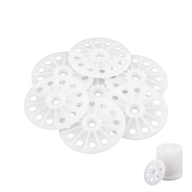 100Pcs Washers For Screws Plastic Washers Transparent Washers Insulating Fixings Load Distributing Washers Screws And Back Plate Heat Shield For Fixing And Fastening Rigid Foam Heat Shield Panels