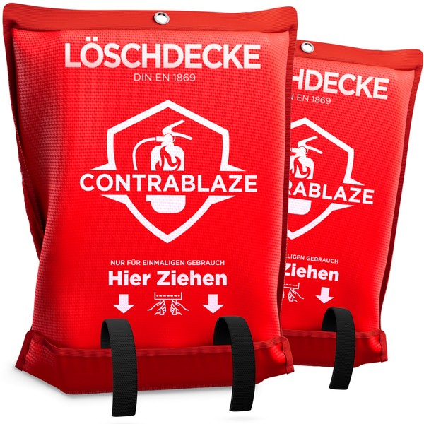 Contrablaze - Set of 2 Fire Blanket 1 x 1