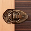 trust4care 3-Pack Antique Brass Hasp and Staple Locks for Sauna