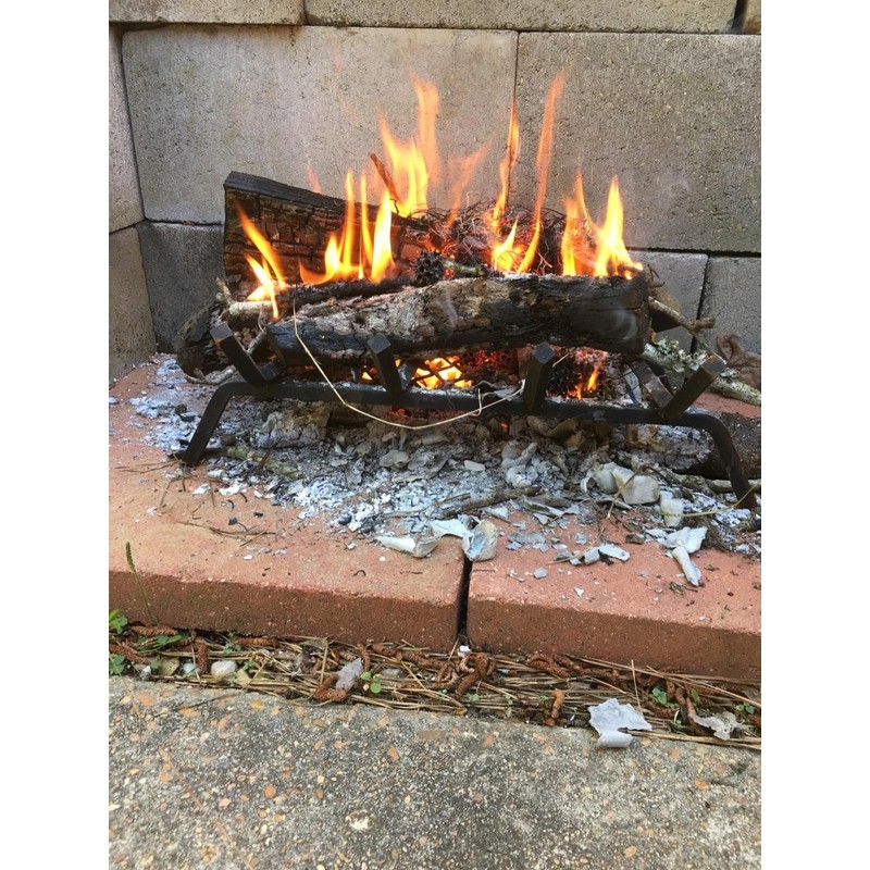 Rocky Mountain Goods Fireplace Grate with Ember Retainer - 1/2”
