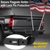 Tanfix Hitch Mount Flagpole Holder, Heavy-Duty Flag Pole Holder for