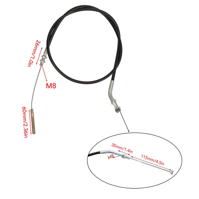Front Brake Lever Handbrake Durable Brake Lever Handle with Cable