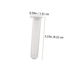 CATIEBYE 200pcs 10ml Plastic Centrifuge Tubes with for Scientific Experiments and Laboratory Use