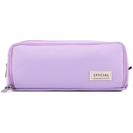 Pencil Case Large Capacity, Pencil Pouch with 3 Compartment Stationery Storage Pen Bag for School Office Pencil Bag Cosmetic Makeup Bag for Adults