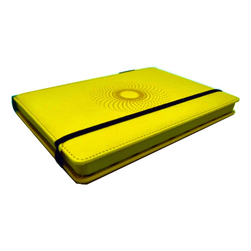 EJRange A5 Lined Notebook-Thick 100gsm Paper, Durable PU Leather Cover,