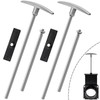 Acshio 2 Pack RV Waste Valve Handle Replacement, Universal Fit