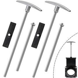 Acshio 2 Pack RV Waste Valve Handle Replacement, Universal Fit Waste Valve Tube Extension Kit, Tank Valve Handles Rv Dump Valve Handle Replacement Set for Camper, Trailer