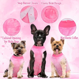 Dog Surgery Recovery Suit, Tie Dye Pet Surgical Suit for Female Dogs, Cone E-Collar Alternatives After Spay Abdominal Wounds Protector, Neuter Dog Onesie for Small Medium Large Dogs, X-Large