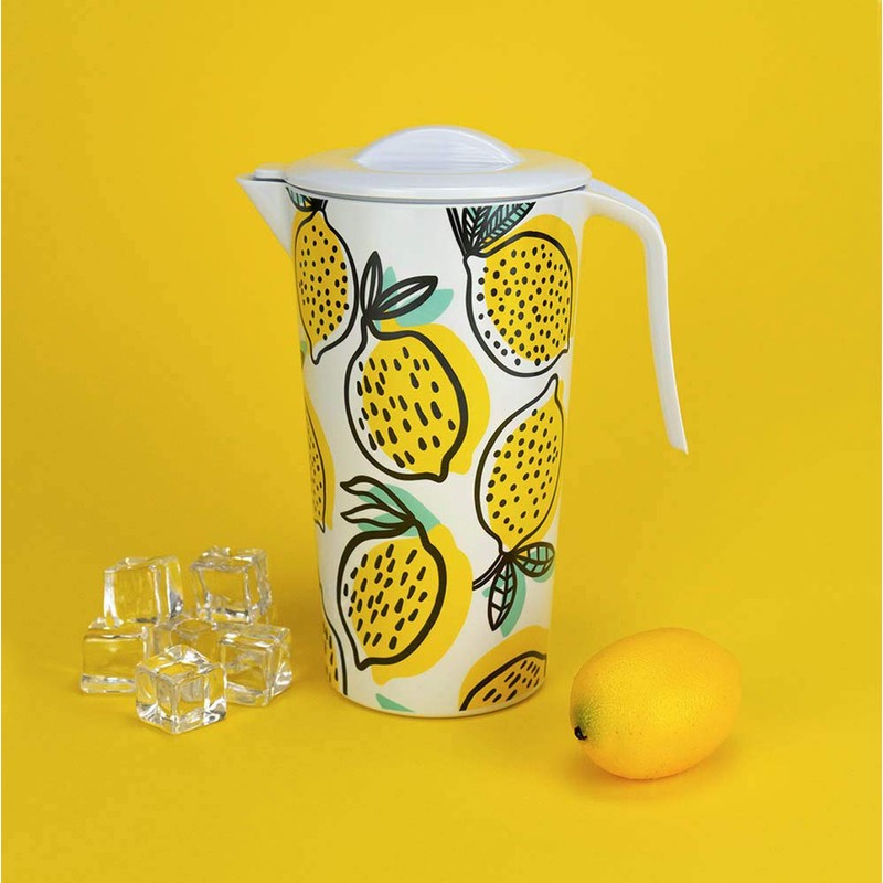 Jug with Lid Lemons 1.5 L | Carafe | Outdoor