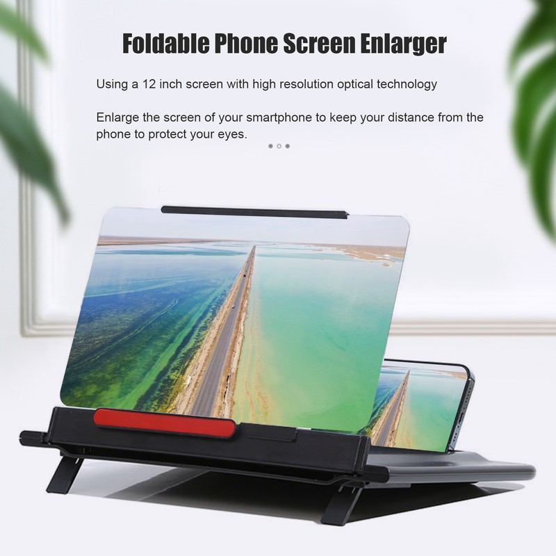12 Inch Phone Screen Amplifier 3D HD Horizontal Vertical Screen