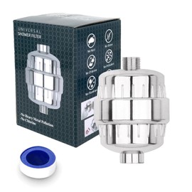 Mozziibazy Shower Head Filter for Hard Water - 16 Stage + 1 Replacement Cartridges, Filtered High Output Revitalizing Water Softener Purify Softening