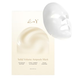 KOY Solid Volume Ampoule Mask, High Protein Moisture & Nutrition, 71% High Density Protein, Rich Ampoule Texture, Low Molecular Collagen & Hyaluronic Acid, Korea Skin Care, 30g/5ea