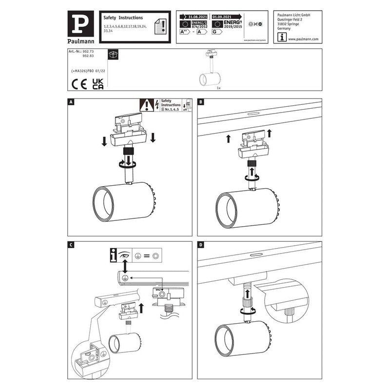 Paulmann 952.73 Interior Light, Silver