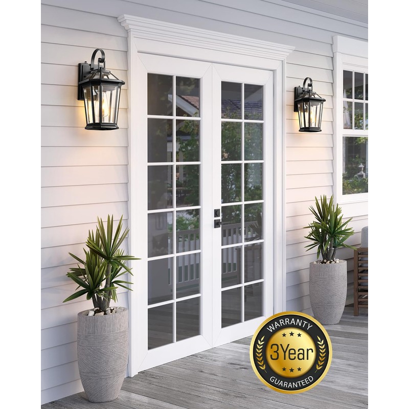 VIANIS Dusk to Dawn Outdoor Wall Lighting, Exterior Light Fixture