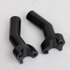 Unbranded Black 4.5" Pullback Handlebar Risers For Harley Softail Dyna