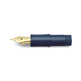 Kaweco Fountain pen nib, classic, medium M, stainless steel nib, gold, plastic nib, navy blue