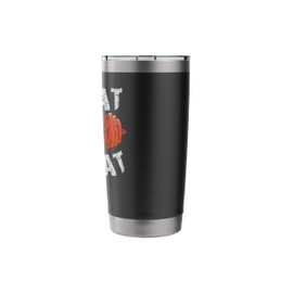 Motivational Fitness Weightlifting Gym Workout Stainless Steel Insulated Tumbler