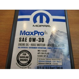 Jeep Renegade 1.3L Engine 0W-30 Synthetic Oil & Filter Kit Mopar OEM