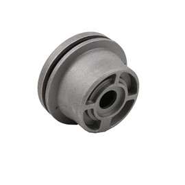 2 pieces aluminium grass trimmer, aluminium line head, grass trimmer, aluminium line head, double thread spool, lawn mower spool, used to replace the spool of lawnmower parts (black)