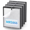 4 Pack MR5866 True High-Efficiency Replacement Filter, Compatible with MORENTO