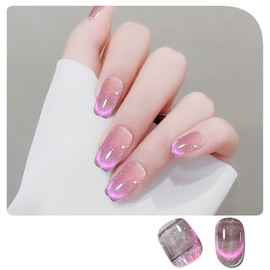 Gel Nail Color, Nail Shine, Magnetic Gel, Cat Eye Gel, Korean Nail, Cute Magnetic Gel, Cat's Eye Gel, Sparkling, Soak Off Gel, Nail Art Salon Supplies, Color Gel, Fine Particle Glitter, Diamond Gel