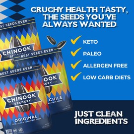 Chinook Seedery Roasted Sunflower Seeds - Jumbo Seeds Keto Snacks - Best For Snack Packs - Gluten Free, Non GMO Snack Food Gifts - 4 Ounce (Pack of 3) - Chinook Faves Variety Pack