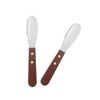 HIC Kitchen Spreaders, Stainless Steel Blade with Beechwood Handle, Set