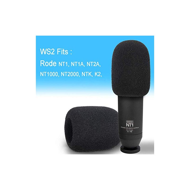 2PCS NT1-A NTK Mic Pop Filter Microphone Foam Windscreen Cover
