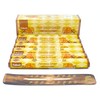 Palo Santo und Sandelholz Räucherstäbchen Set, 120 Stück mit Weihrauchhalter,