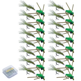 Goture Fly Fishing Flies, Damselflies Dragonflies Dry Wet Flies Streamers Nymphs for Fly Fishing,Trout Flies Fly Lures,Fly Fishing Assortment Kit for Bass Trout Steelhead Salmon,Fishing Gifts for Men