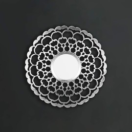 Homezone Sunburst Round Shabby Chic Wall Mirrors in Gold or Silver Colours Wall-Mounted Home Decoration Set of 3