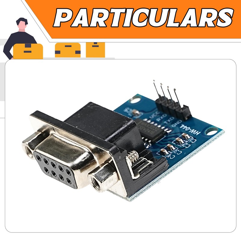 A-DIGISHUO 5pcs RS232 to TTL Converter Module COM Serial Port