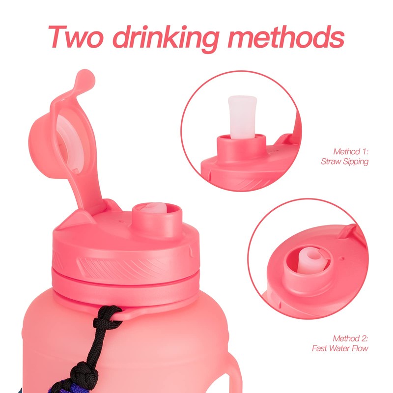 Botellas de agua de 2 litros para hombres y mujeres