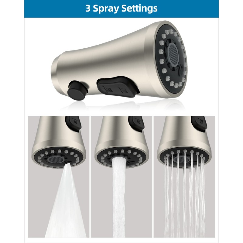 Hygie Rinse Universal Faucet Head Replacement with 15 Adapters Compatible
