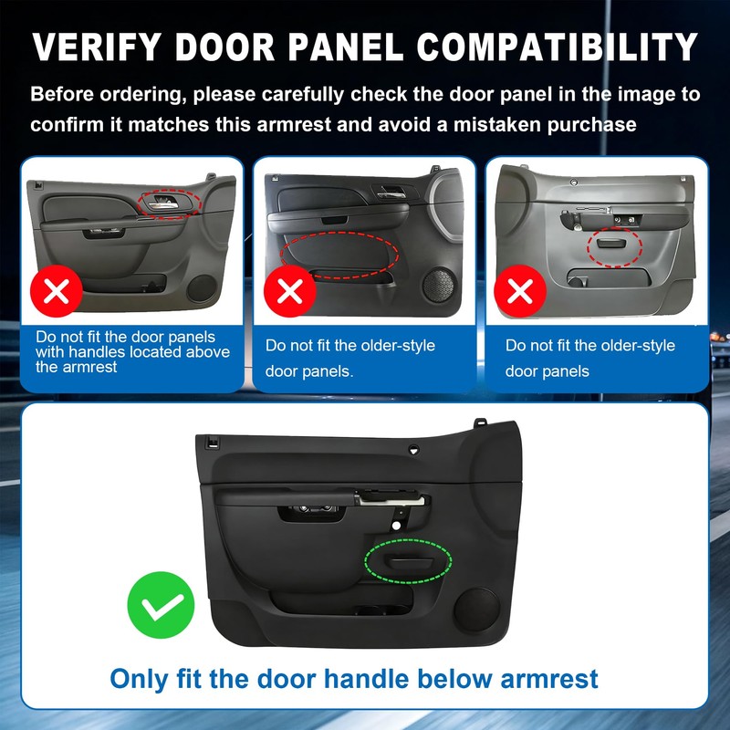 22818465 Front Left Driver Side Armrest Repair Kit Fit for