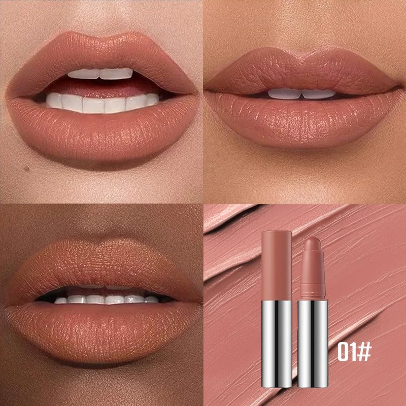 Hxssll Muted Nude Brown Matte Lipstick Crayon – Waterproof Long