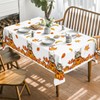 Artoid Mode Cats Maple Leaves Scarves Pumpkins Autumn Table Cloth,