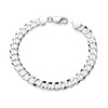 Old English Jewellers 925 Sterling Silver MEN'S Solid Curb Bracelet
