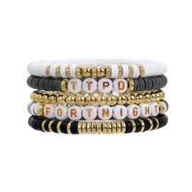 Yiminous Clay Bead Bracelets Boho Jewelry for Women Stackable 2025 Heishi Bracelets Popular Bracelets