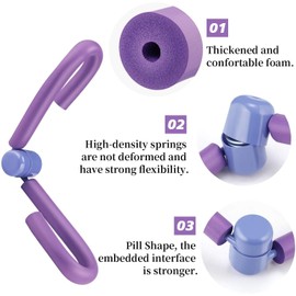 YANKUIRUI Thigh Multifunctional Arm and Leg Trainer Trimmer, Arm Trainer, Body Shaper, Thigh Trainer Strength Relieve Weights for Legs and Arms (Purple)