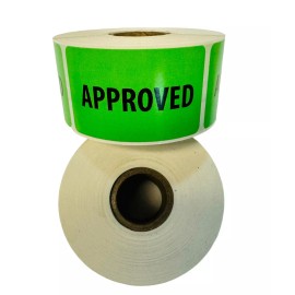 Labels and More 500 Approved  QC Green Inventory Control Warehouse Label Stickers 1.5" x 2.5"