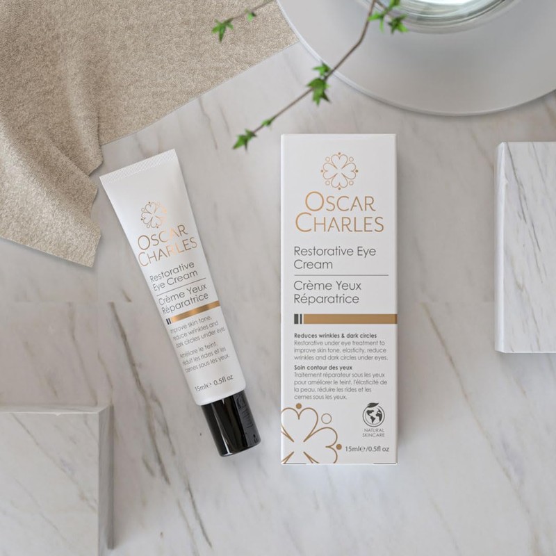 Oscar Charles Restorative Eye Cream with Peptides and Vitamin E,