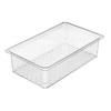 Cambro Camwear 5" Deep Full-Size Clear Colander Pan