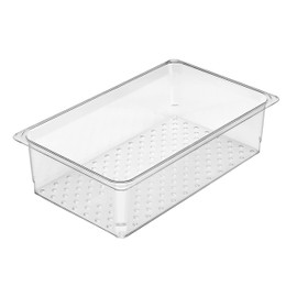 Cambro Camwear 5" Deep Full-Size Clear Colander Pan