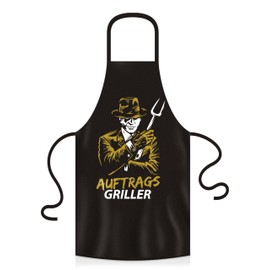 YORA BBQ Apron for Men Father's Day Gift – Cooking Apron Funny [Includes Certificate] – Funny Gifts for Father's Day – Gift Ideas Grandpa & Dad – Funny, black