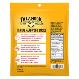 Tillamook Country Smoker Zero Sugar Original Keto Friendly Beef Jerky, 2.2 Ounce